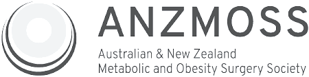 Logo for ANZ MOSS: Australian & New Zealand Metabolic and Obesity Surgery Society. Includes a circular design.