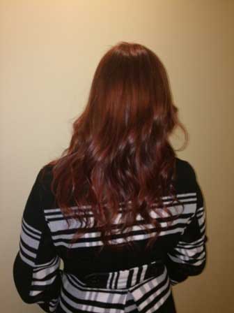 Woman new hair color — Hair & Skin Care service in Newark, DE