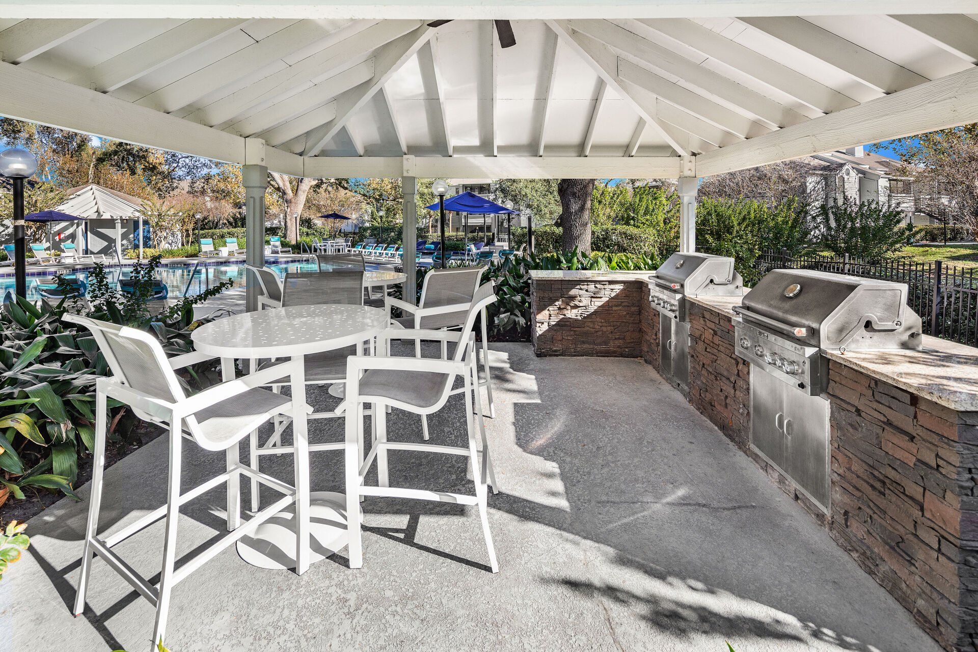 Resort Pool with Outdoor Grill | 1801 Metrowest