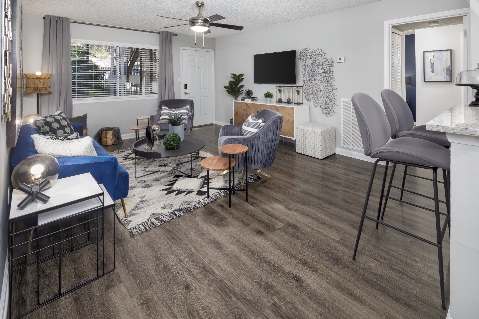 Spacious Living Room at 1801 Metrowest.