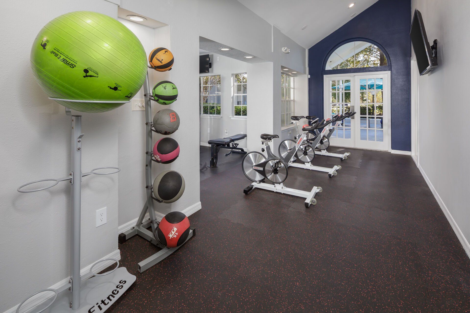 Personal Fitness Room with exercise ball at 1801 Metrowest