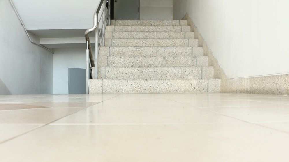 Concrete Stairs with Exposed Aggregate Finish — Total Sealing Works Whitsundays in Mackay, QLD