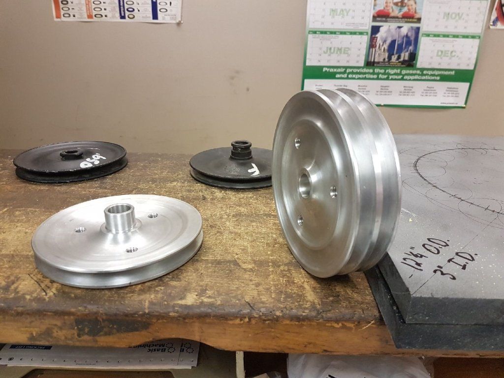 Custom pulley made by our CNC Lathe.
