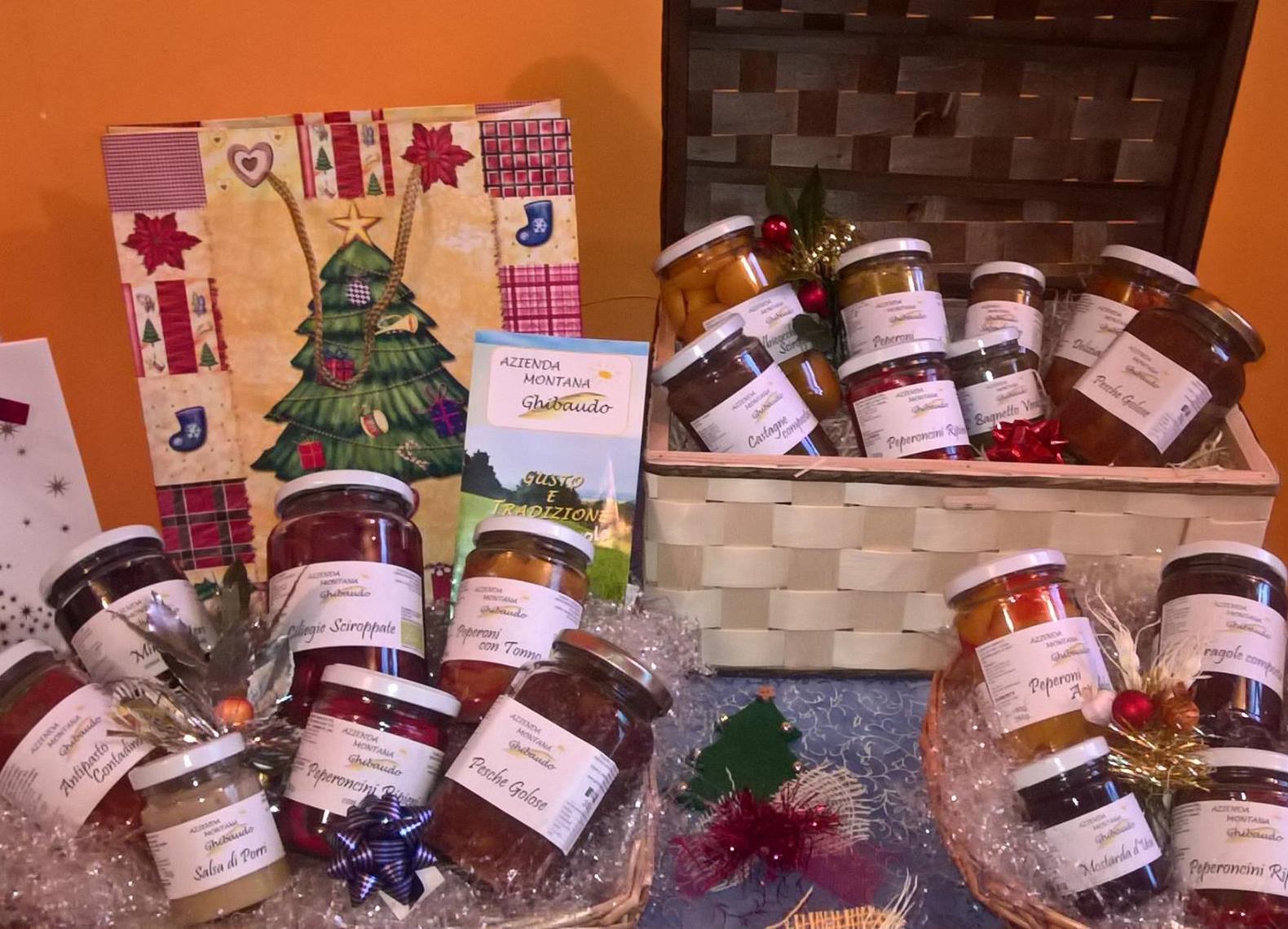 Christmas box with lab products