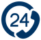 24hours phone icon