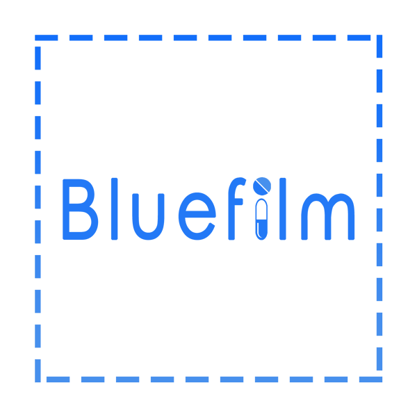 logo bleu de Bluefilm Médicaments sachets
