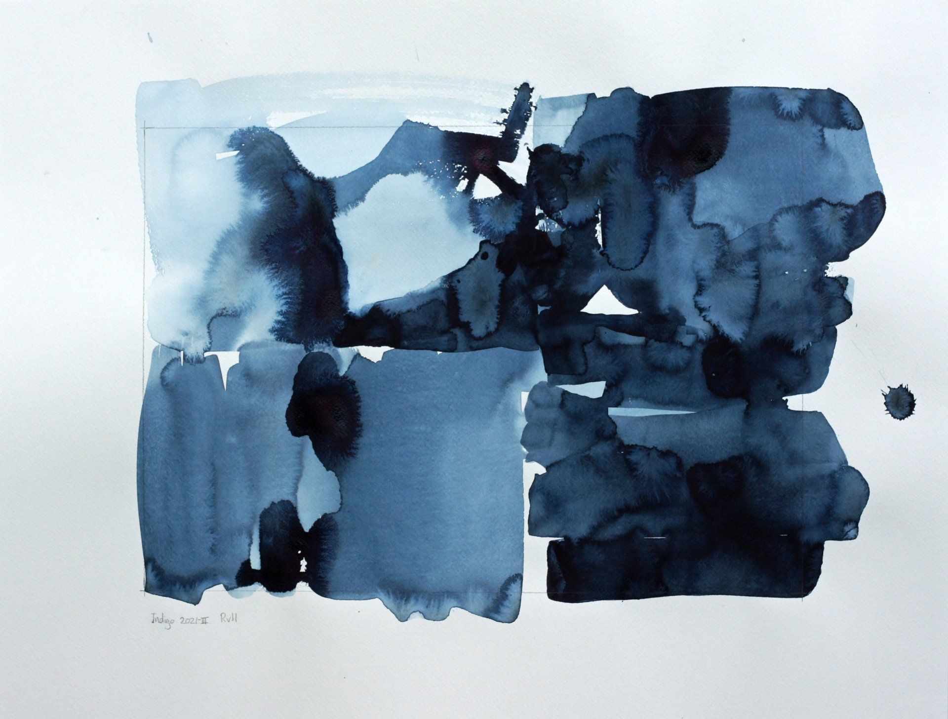 Watercolor aquarel monochrome