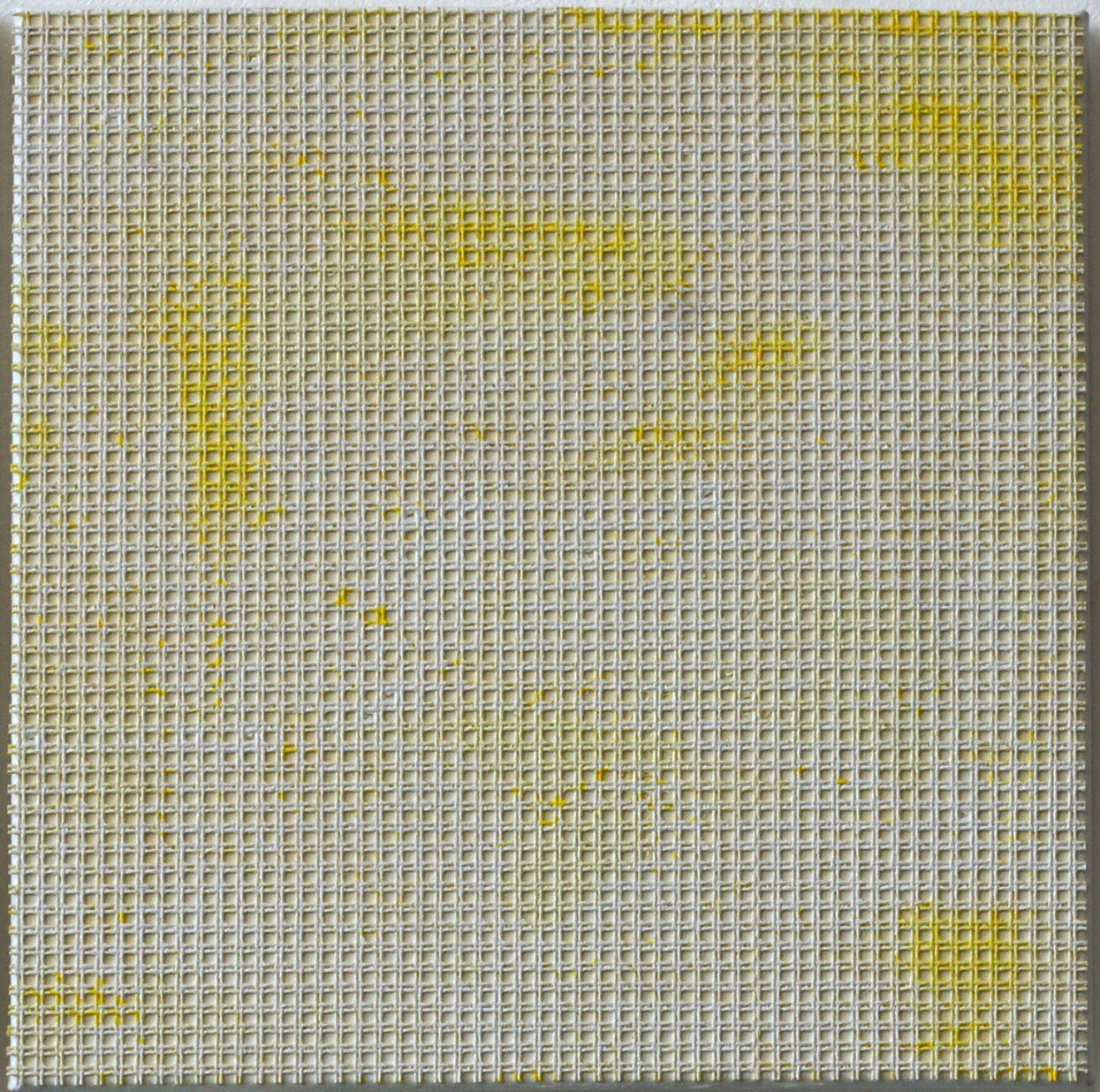 A Painting consisting of 6 monochrome pieces in de primary and secondary colours; detail