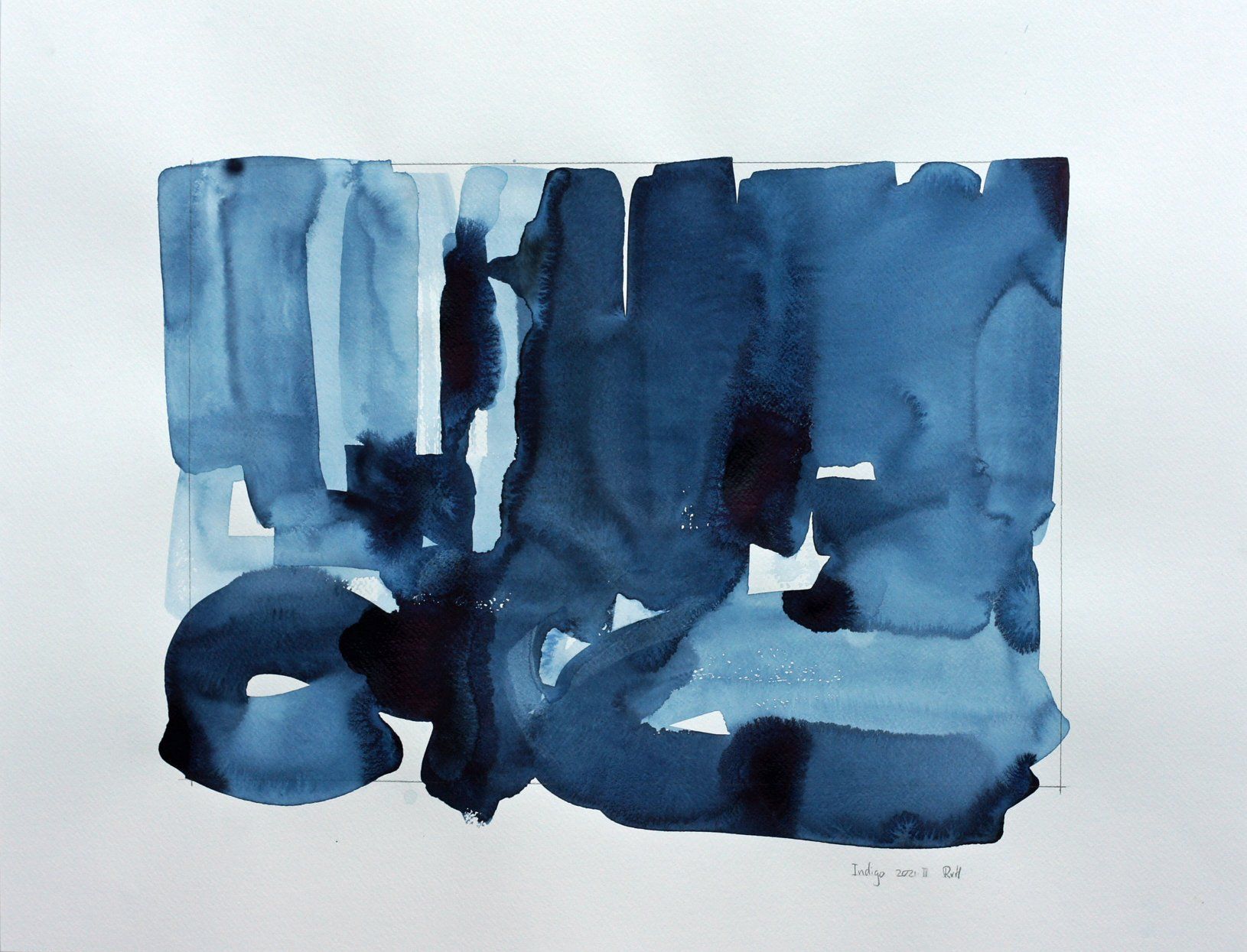 watercolour monochrome fundamental painting