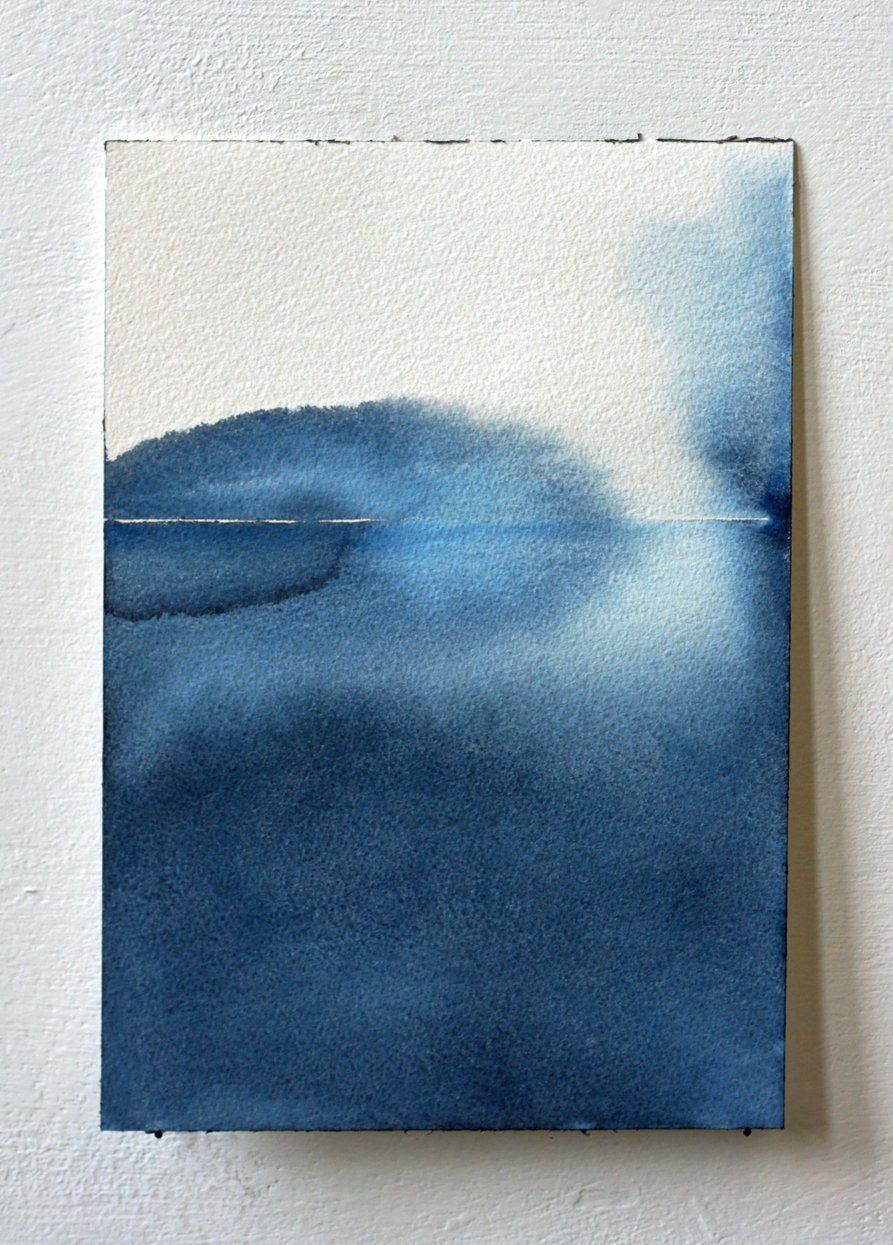 Aquarel watercolour indigo