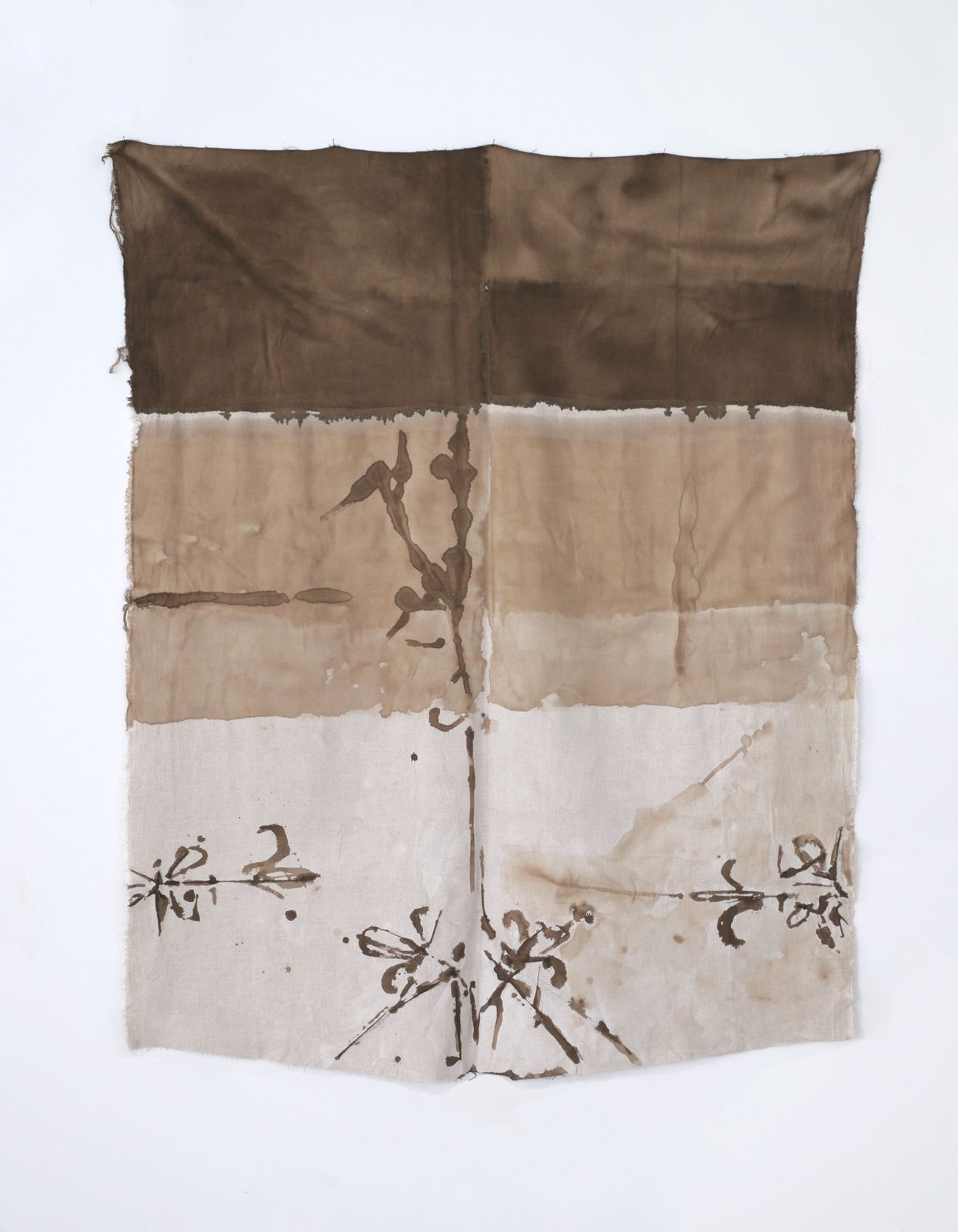 Afbeelding van Walnoteninkt op linnen-viscose 2025-LIII