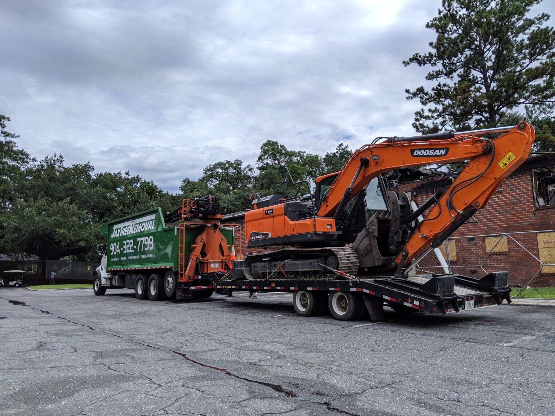 Stump excavation and removal