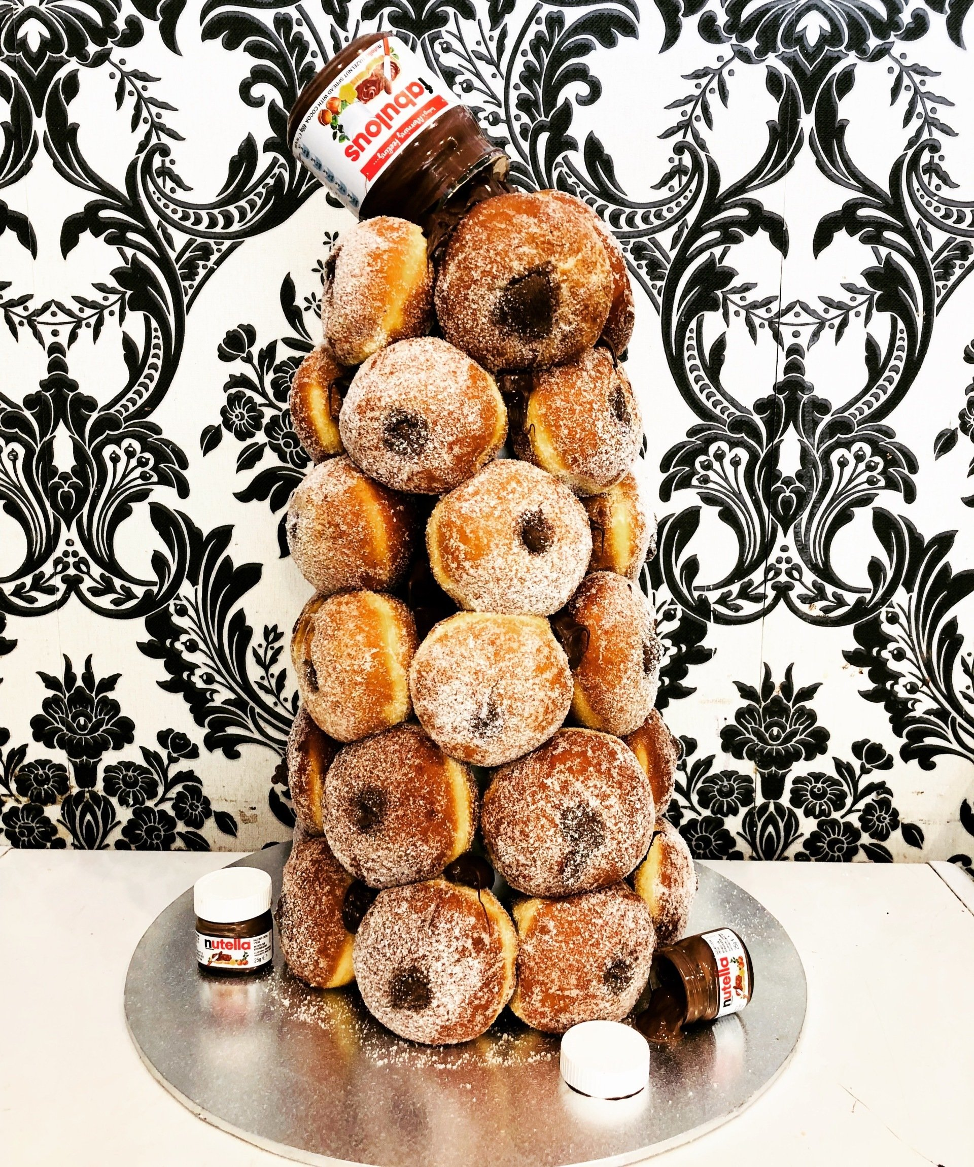Nutella Donut Tower