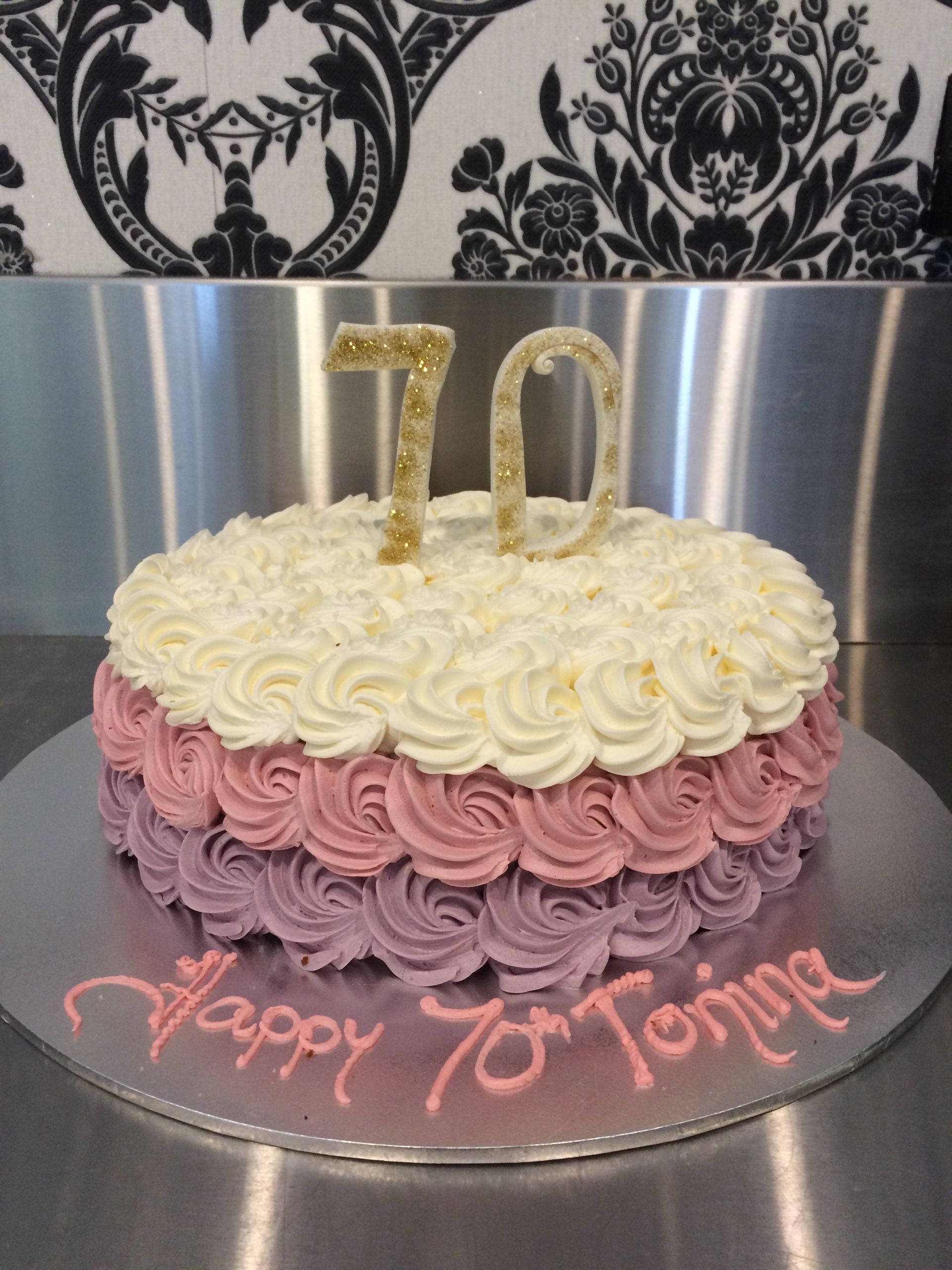 70th birthday cake