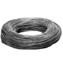 Bobina de alambre fino de plata unido con alambre más fino.