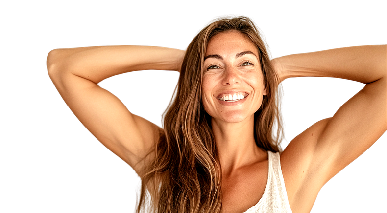 Woman showing weight loss at Renew Weight Loss Med Spa in Springfield