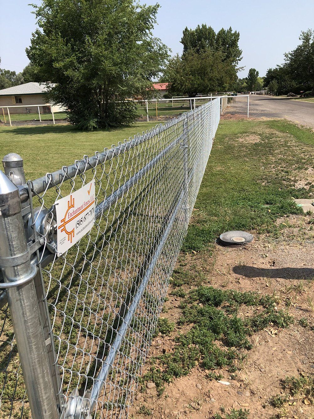 Residential Fence — Silver Colored Residential Fences in Albuquerque, NM