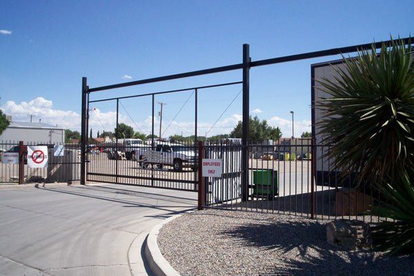 Electric Gates — Closed Gate of A Company in Albuquerque, NM