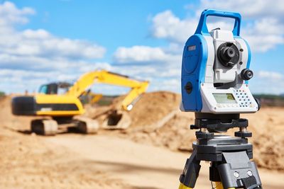 Shopping Center Surveying — Blue Surveyor Equipment in Alma, GA