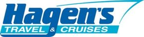 Hagen 's travel and cruises logo on a white background