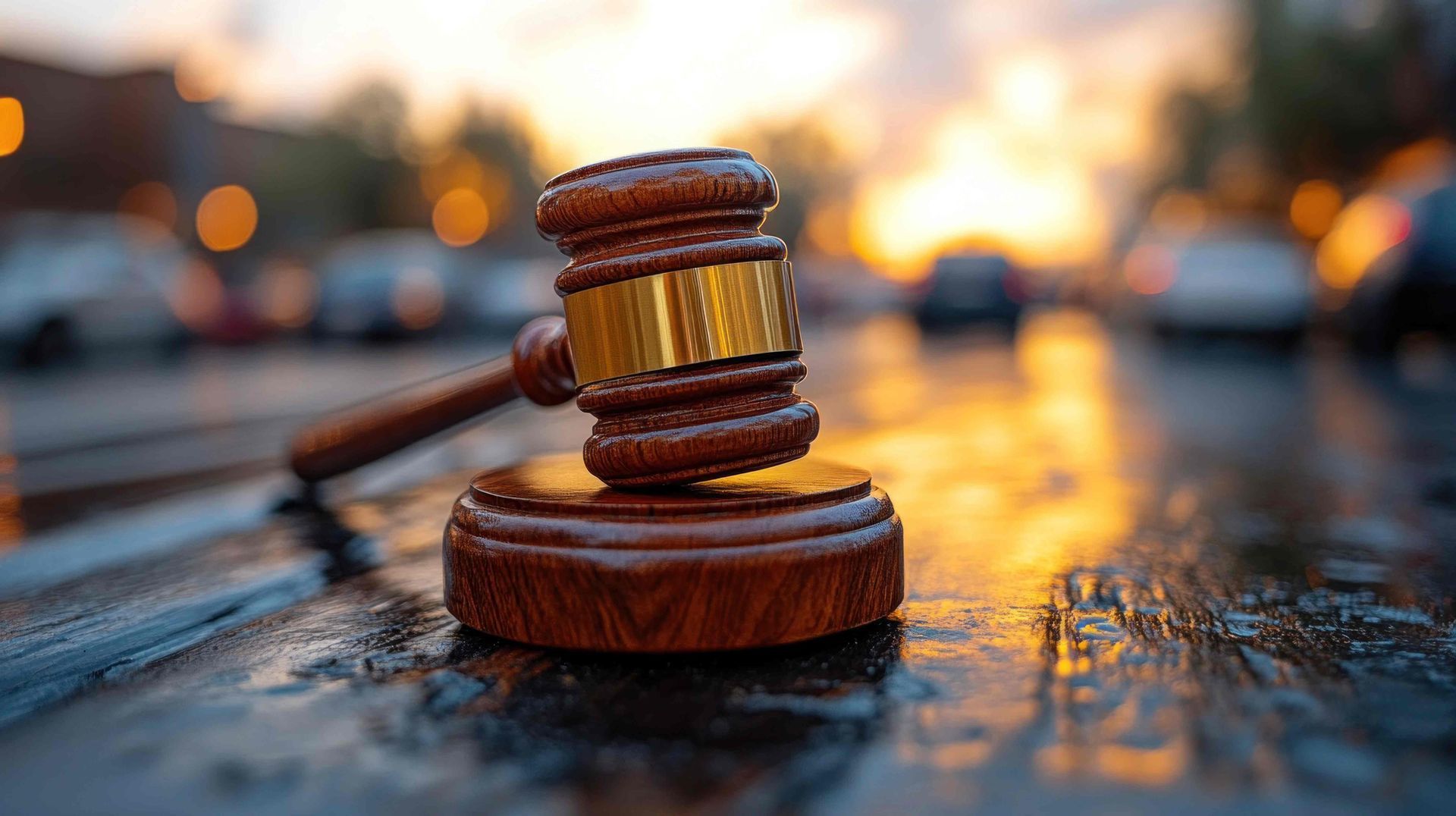 An image of a gavel on asphalt at Nathan D. Williams near Campbellsville, KY