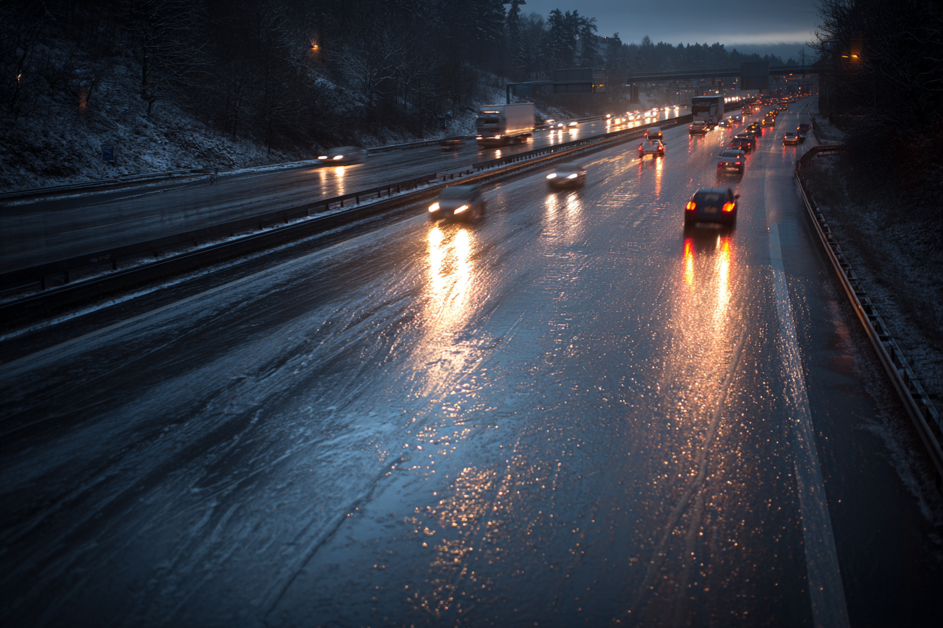 black ice auto accident in Connecticut