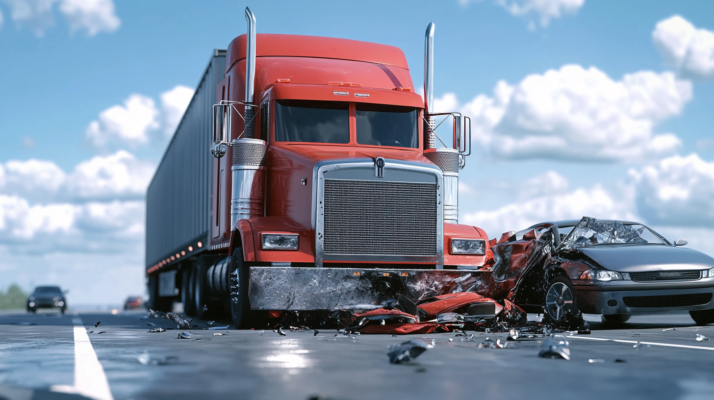truck in accident with a car in Connecticut