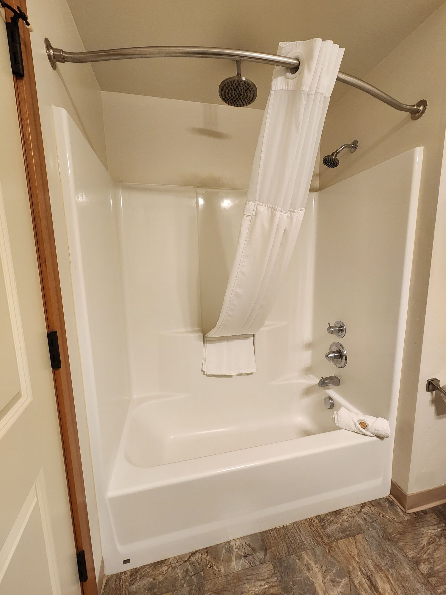 Bathroom with bath tub and shower