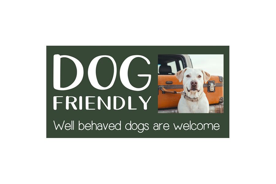 Dog-friendly sign.