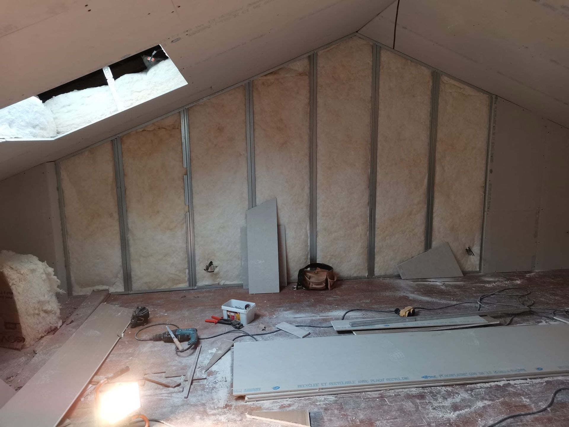 Prestation de plâtrerie