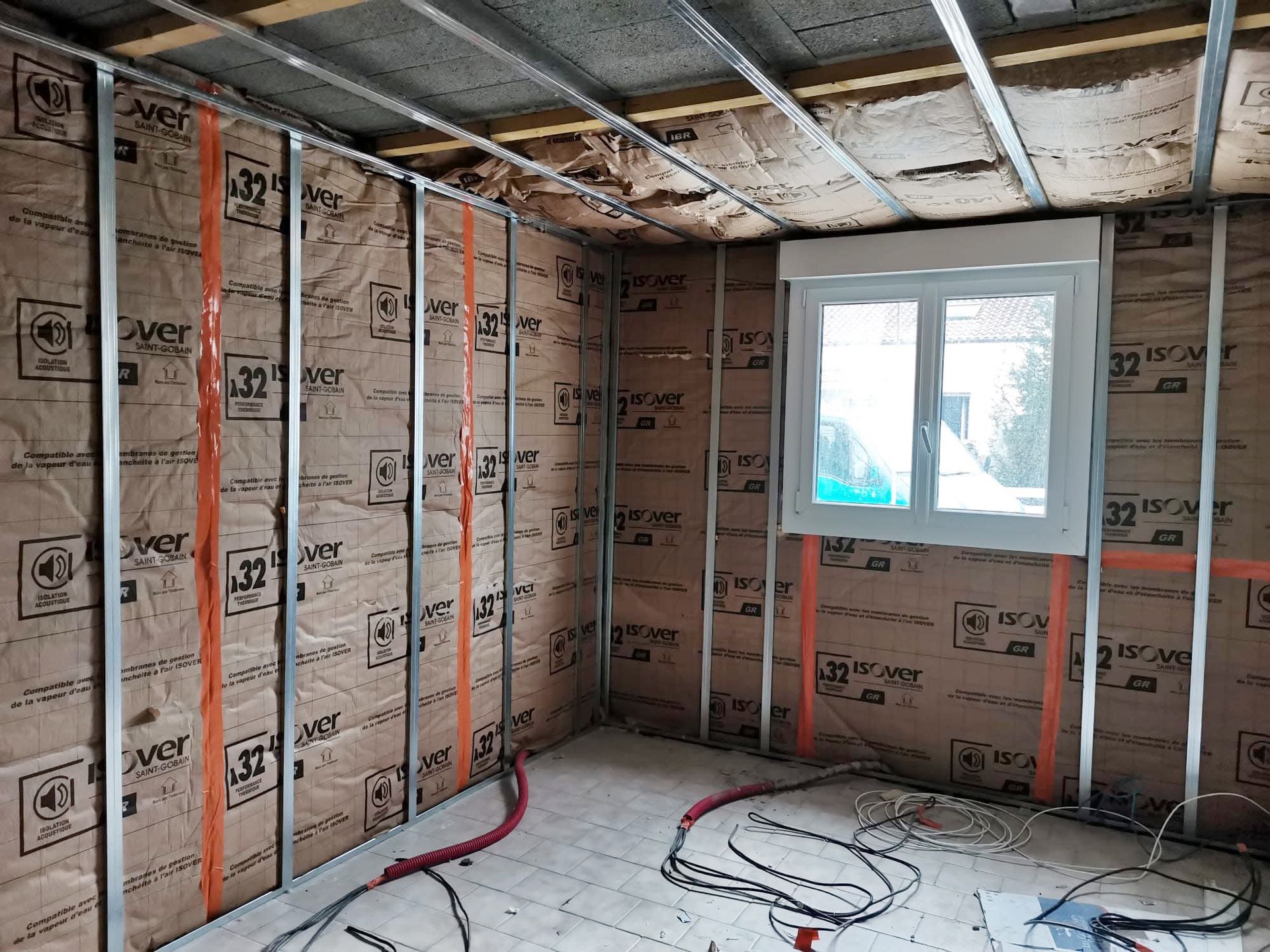 Prestation de plâtrerie