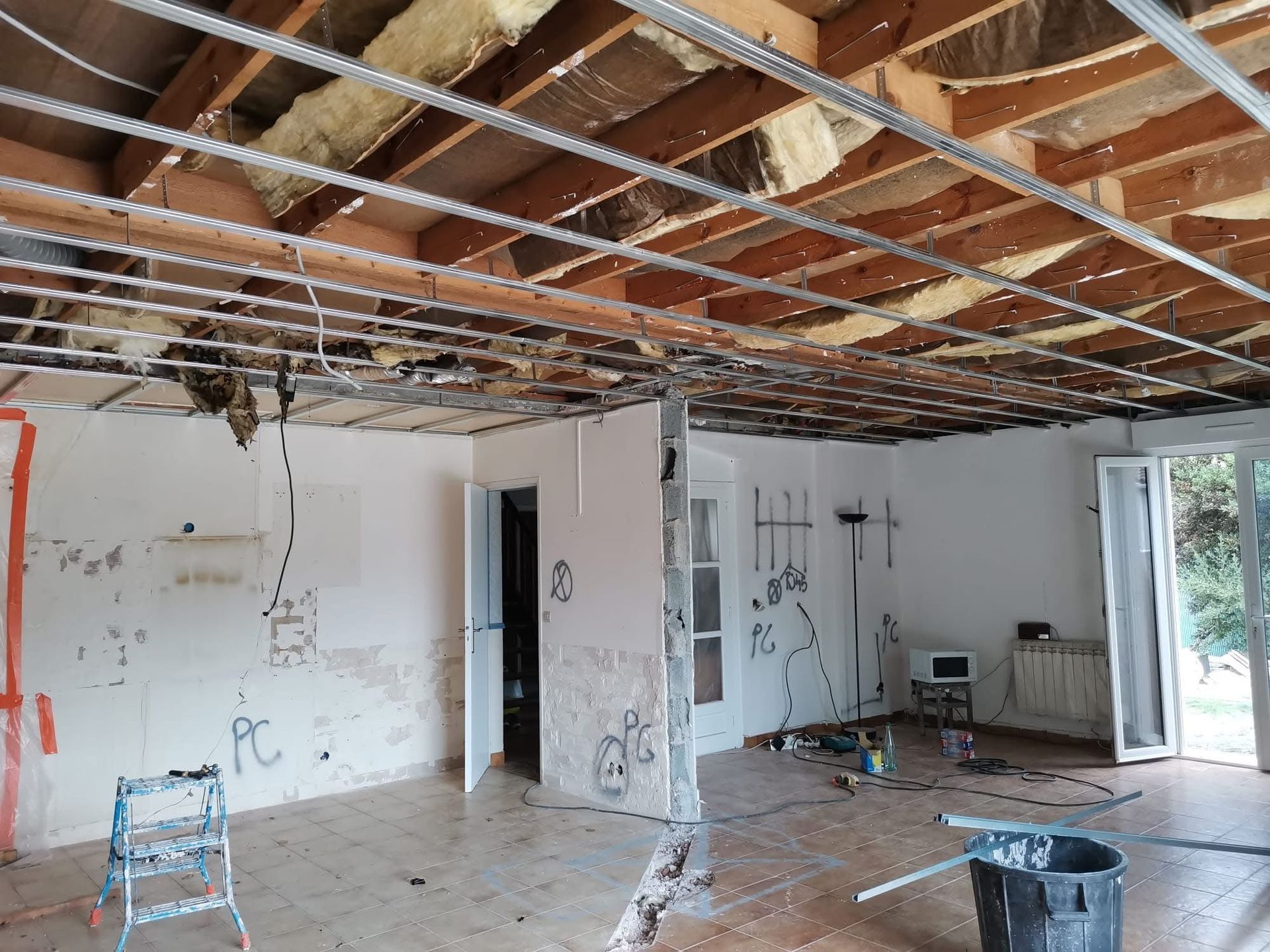 Prestation de plâtrerie