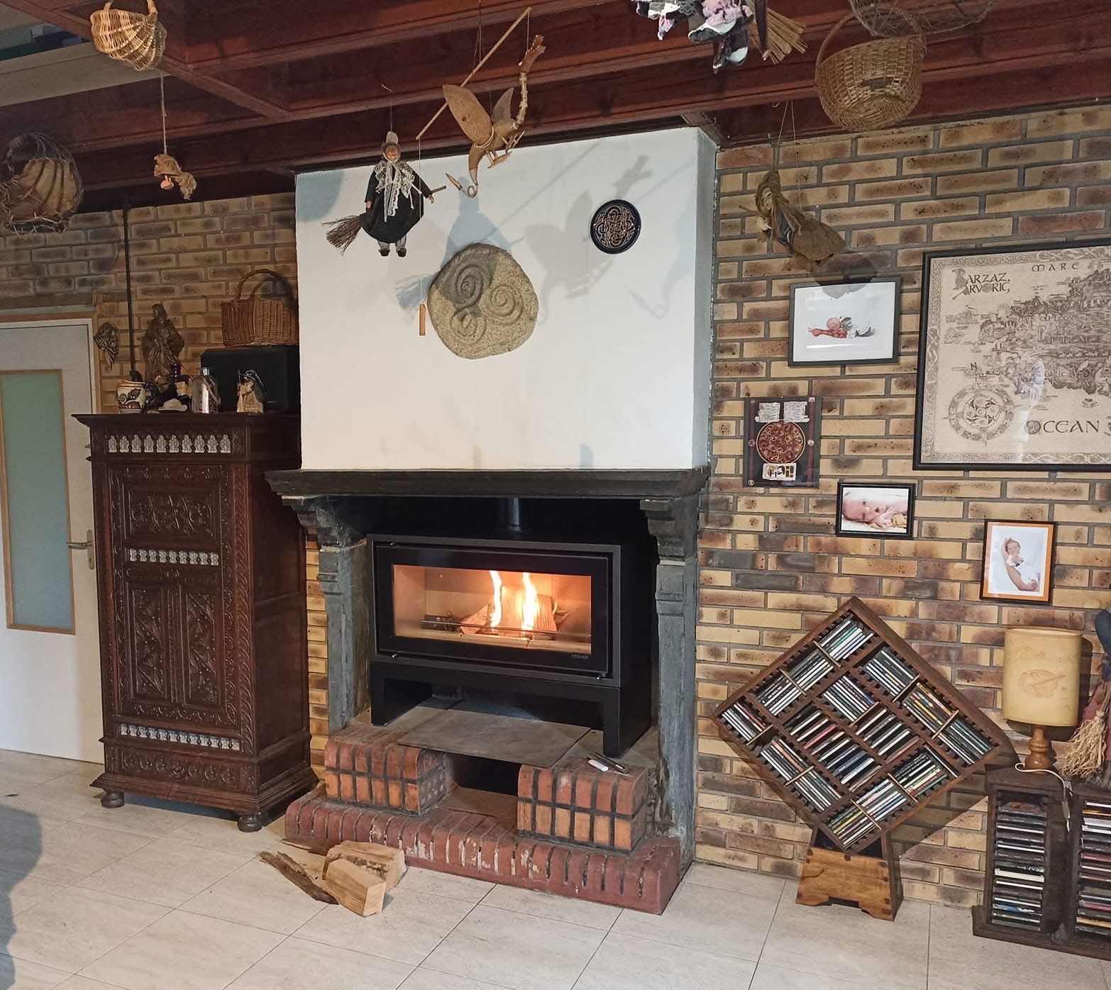 Insert dans cheminée existante