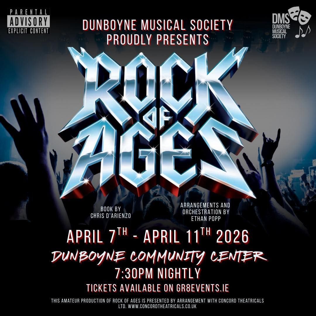 Dunboyne Musical Society - Rock of Ages Poster
