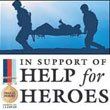 in SUPPORT OF HELP FOR HEROES logo