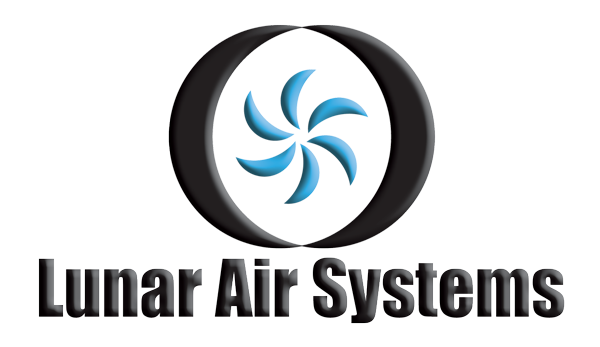 Hexagon logo with mountains, trees, and campfire in orange and blue. Company name is white.