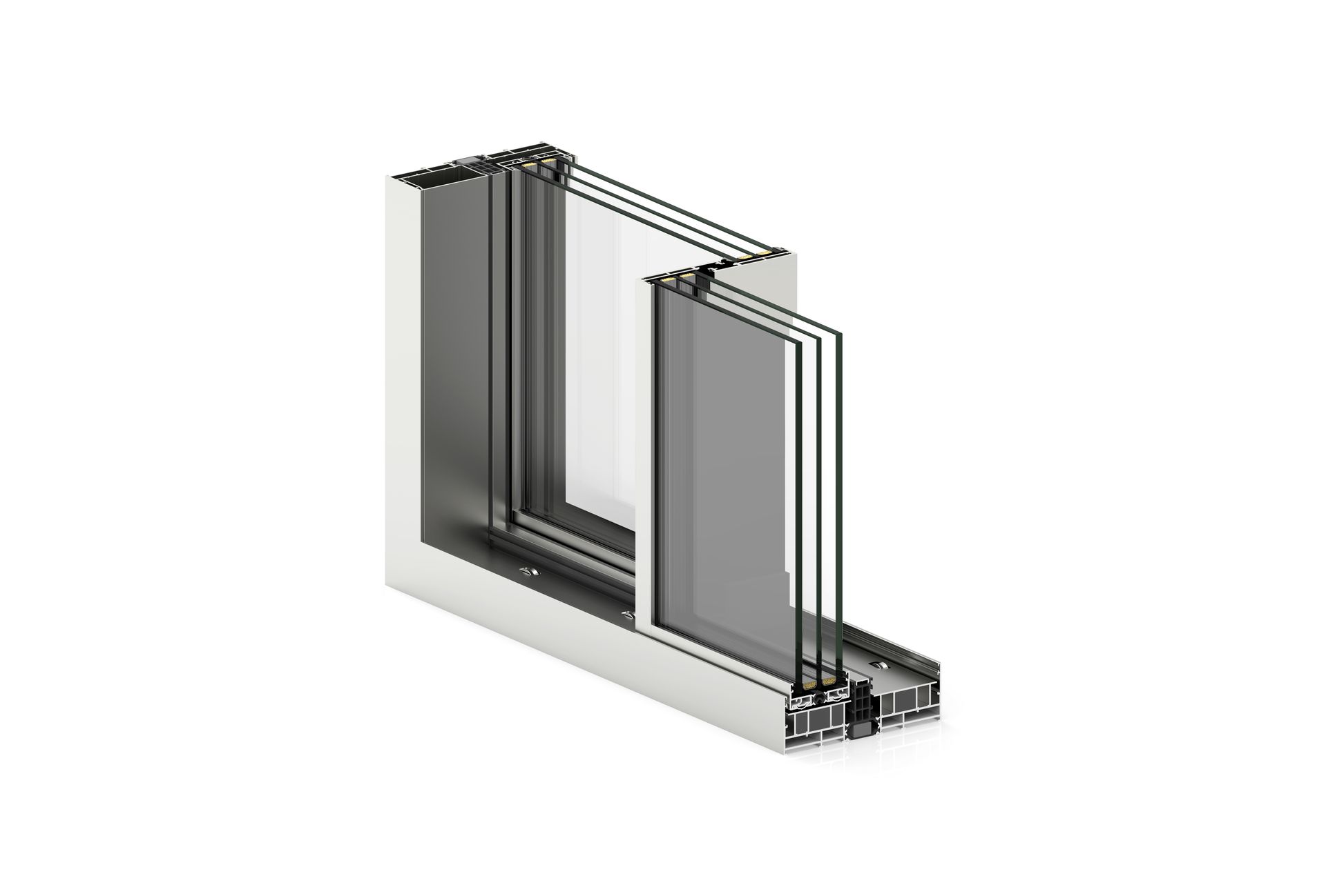 A picture of a sliding glass door on a white background.