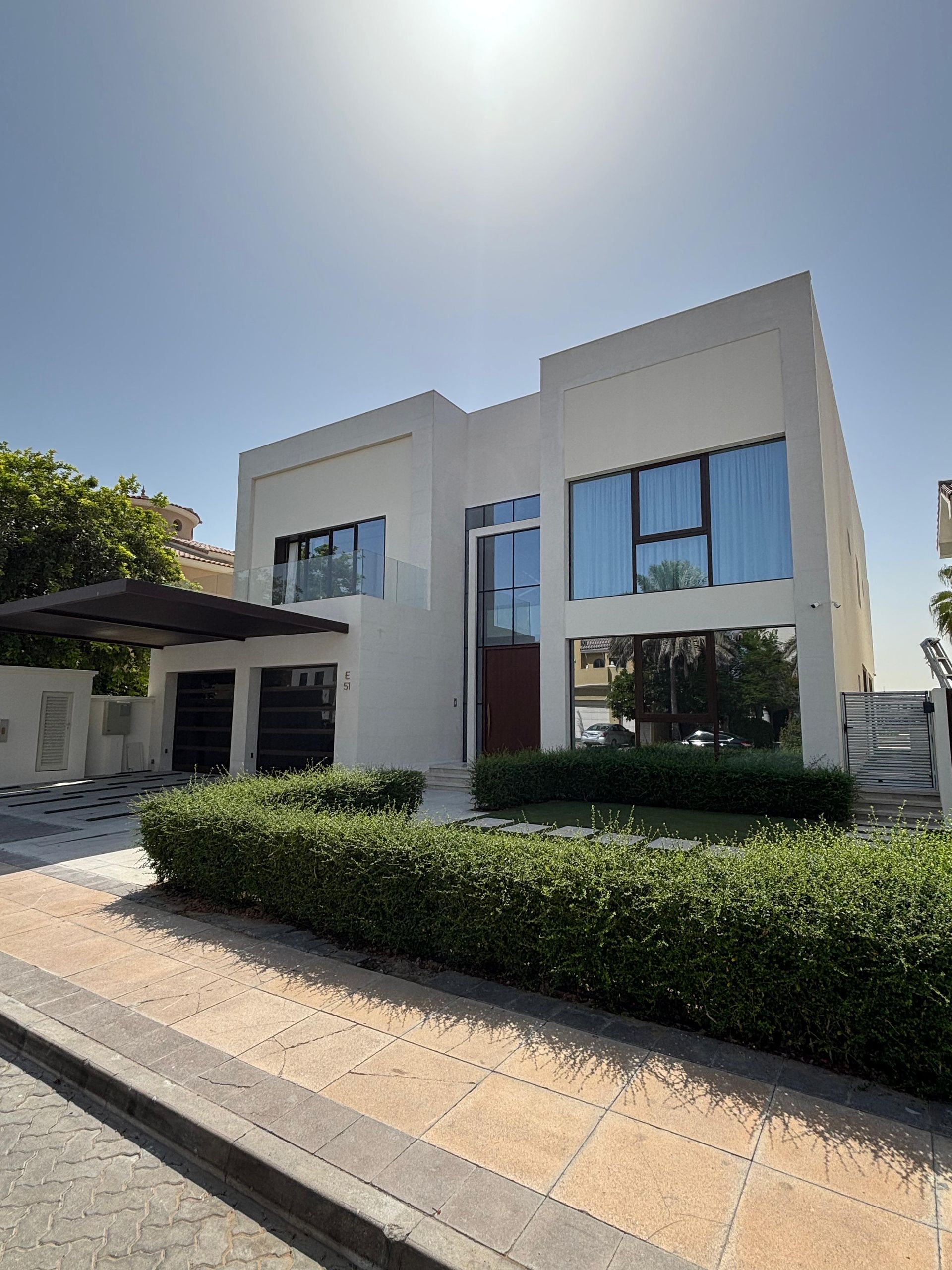 Palm Jumeirah villa with slimline windows