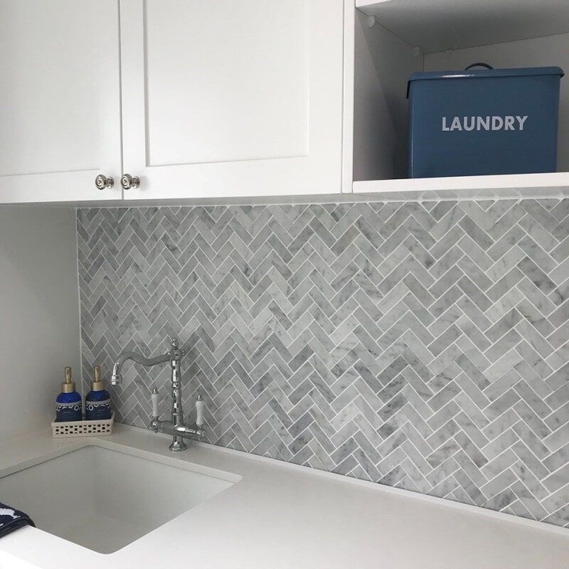 Laundry Tiled Backsplash — Home Renovations in Port Macquarie, NSW