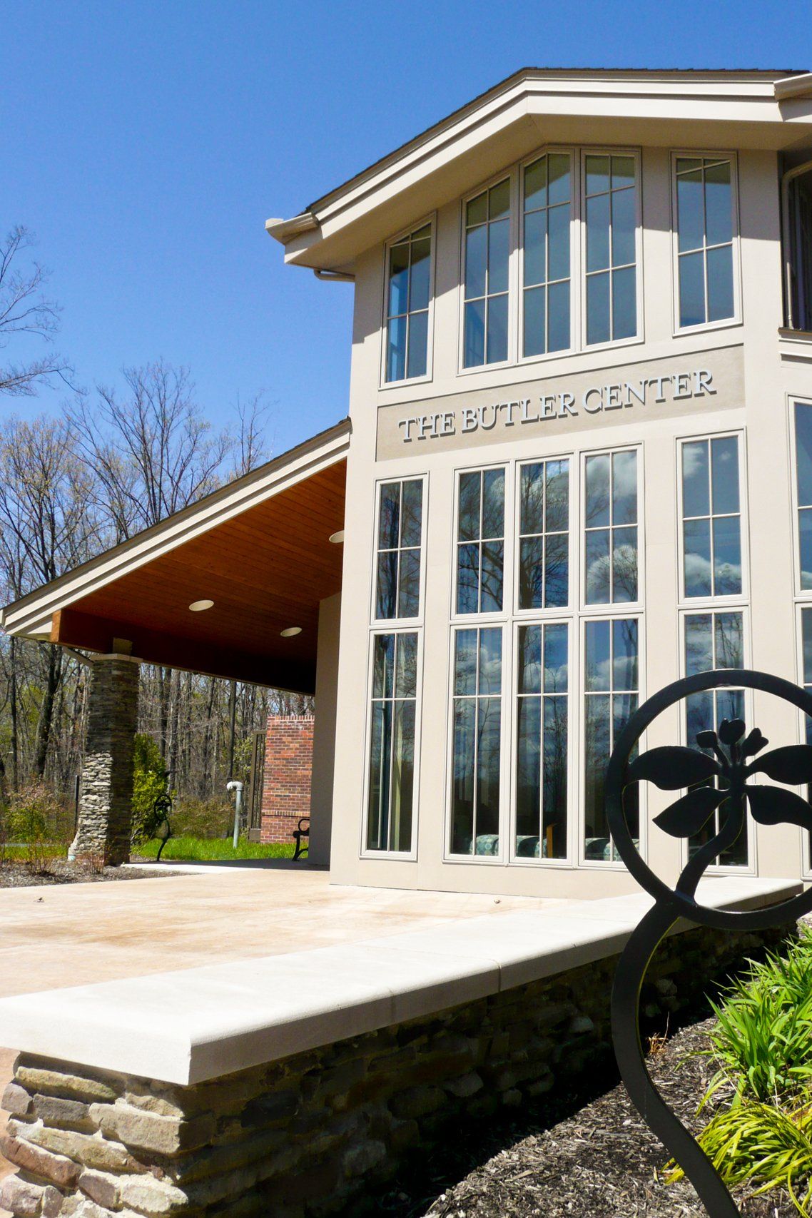 A large building with a sign that says the resource center