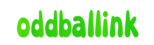 A green oddballlink logo on a white background