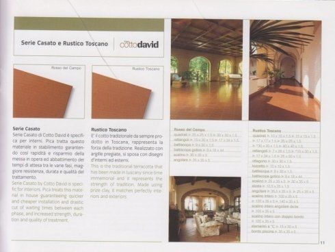 materiali edili, pavimenti in cotto