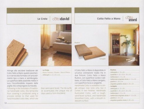 materiali edili, pavimenti in cotto