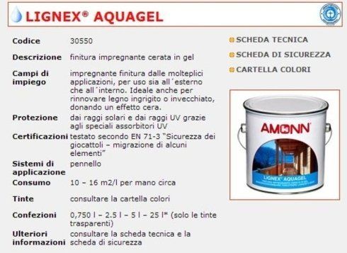 materiali edili, finitura impregnante