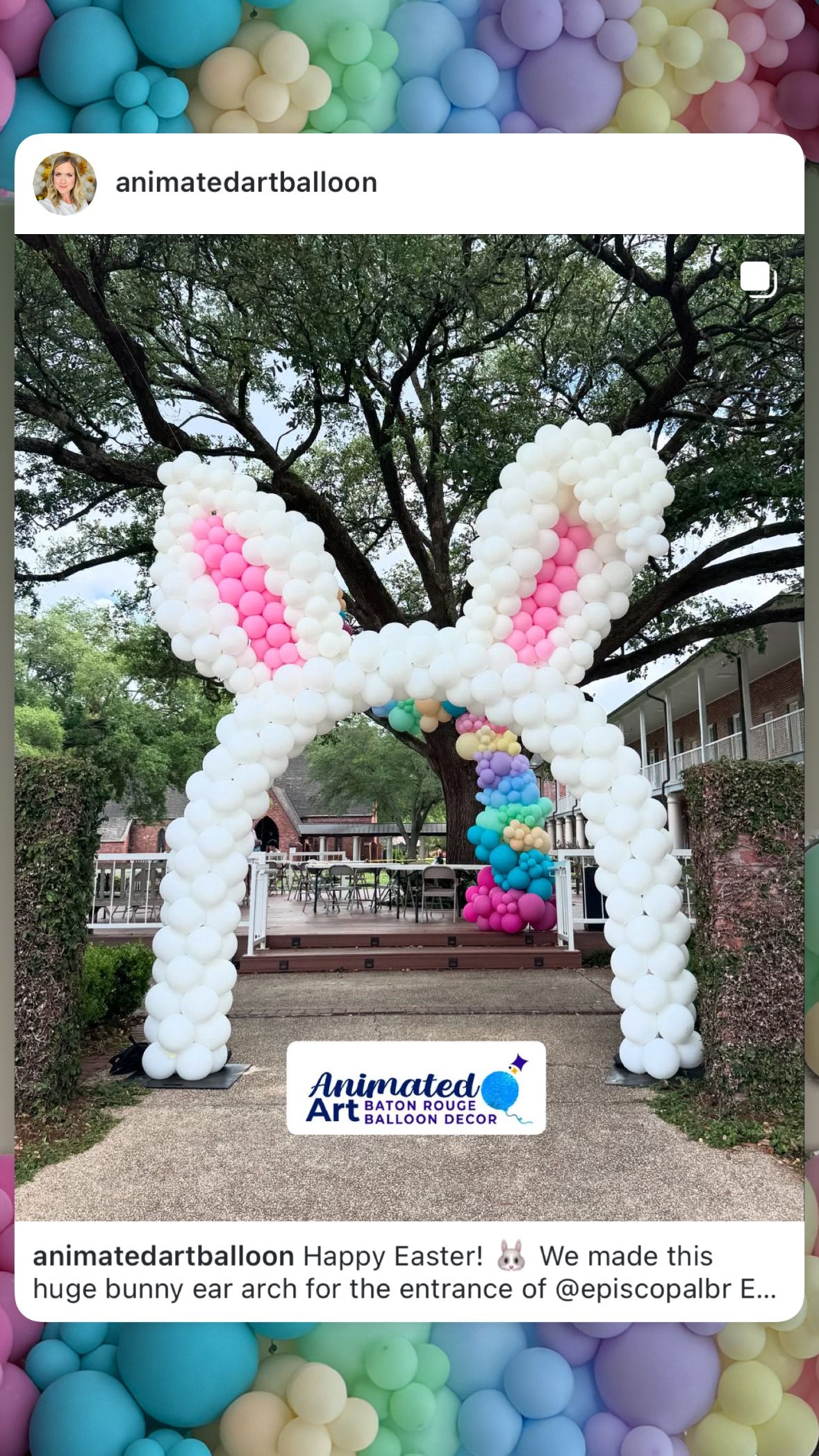 Walk Through Easter Bunny Arch, Easter Balloon Decor, Easter Egg Hunt Welcome Arch