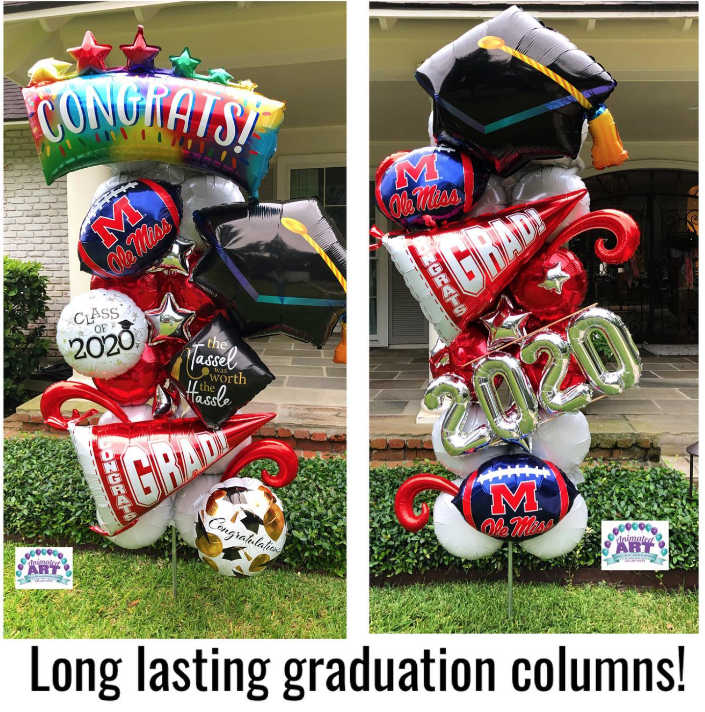 Graduation balloon decor