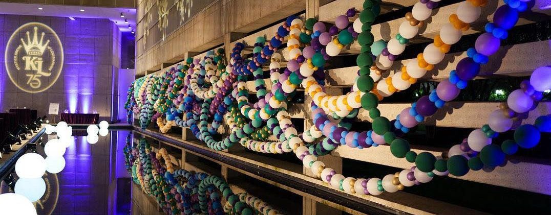 Mardi Gras Balloon Beads at the Capitol Park Mus