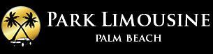 Logo for Park Limousine Palm Beach, featuring a golden circle with crossed palm trees.