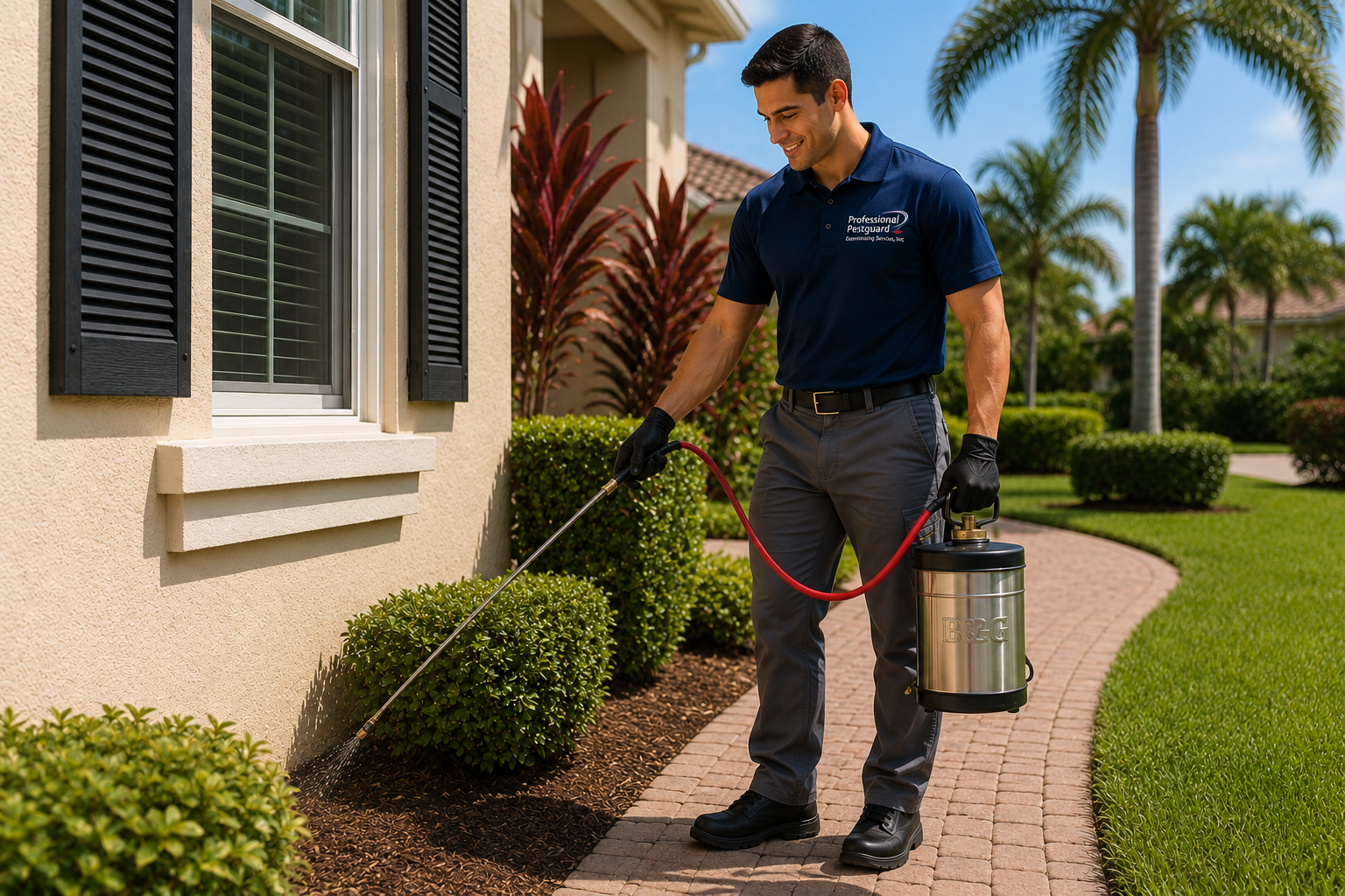 Professional pest control services in Weston Florida home exterior