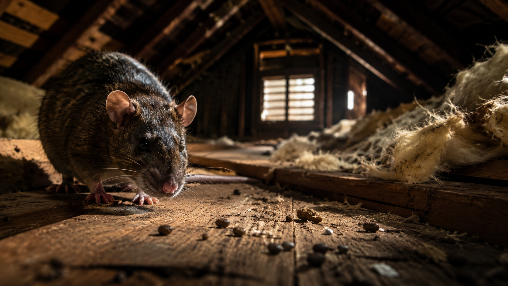 Rat inside attic in South Florida home